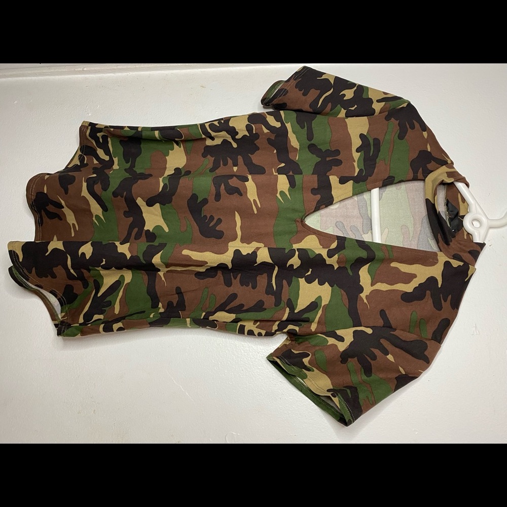 Brand new camo V neck T-shirt..